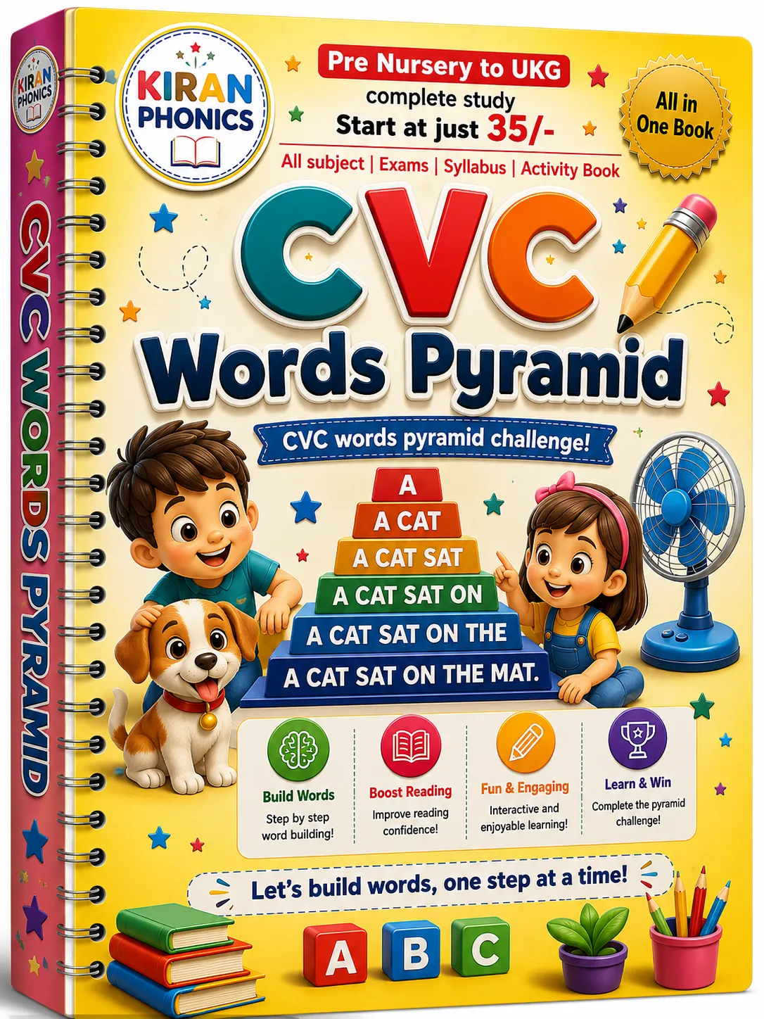 CVC Words Pyramid Challenge 📚